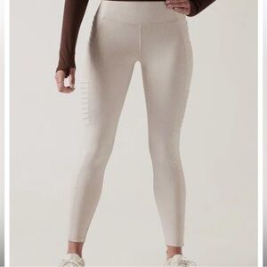 Athleta Delancey Textured Moto Tight Legging